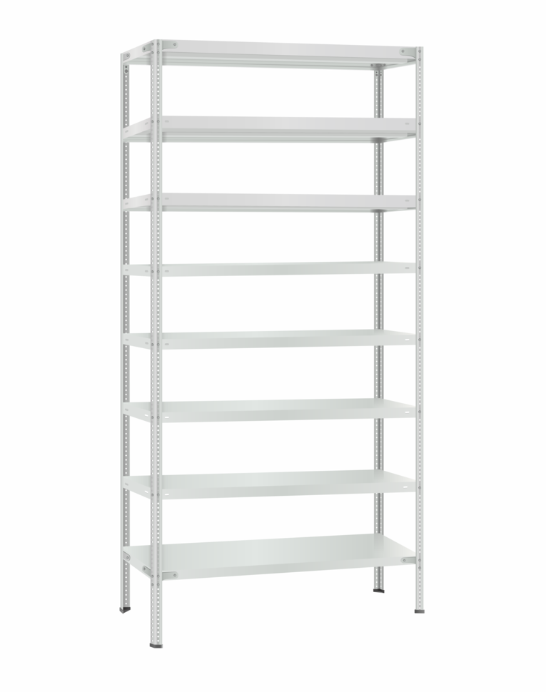 Стеллаж металлический Титан МС-500 2400х1000х400 8 полок Стеллаж металлический Титан МС-500 2400х1000х400 8 полок