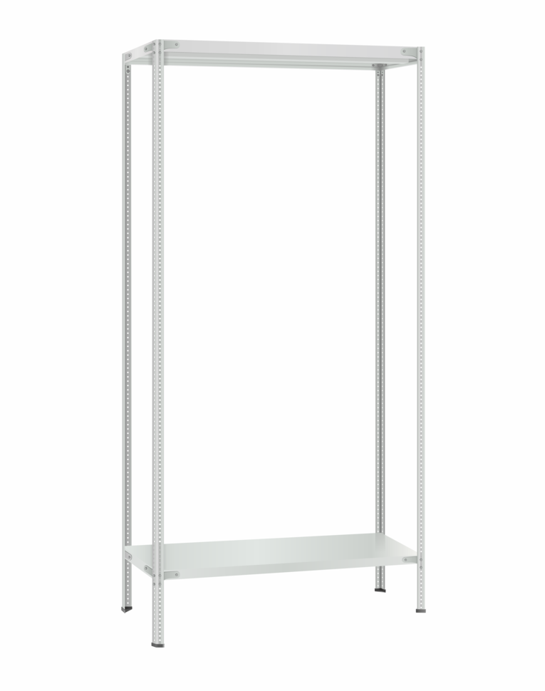 Стеллаж металлический Титан МС-500 2400х1000х500 2 полки Стеллаж металлический Титан МС-500 2400х1000х500 2 полки