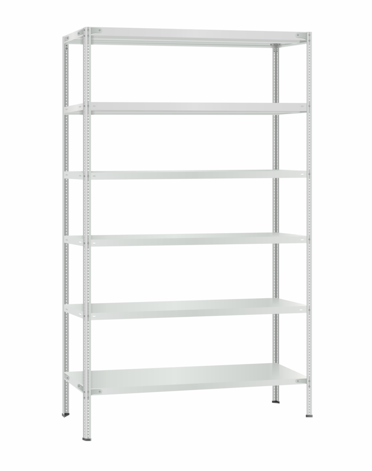 Стеллаж металлический Титан МС-500 2300х1200х600 6 полок Стеллаж металлический Титан МС-500 2300х1200х600 6 полок