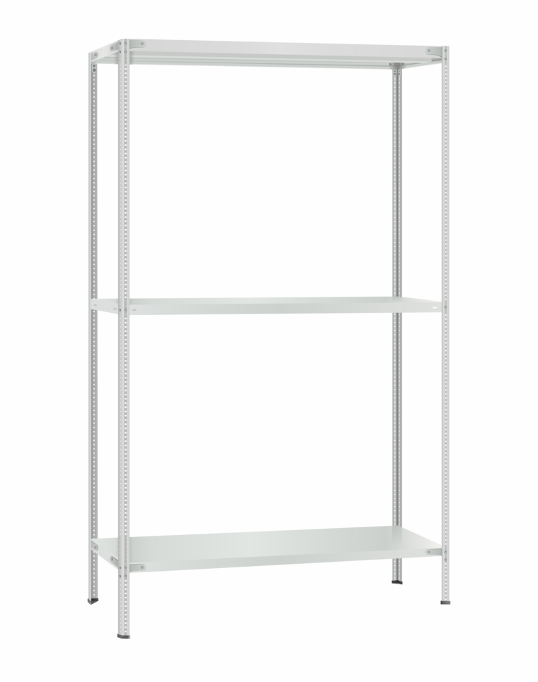 Стеллаж металлический Титан МС-500 2400х1200х300 3 полки Стеллаж металлический Титан МС-500 2400х1200х300 3 полки