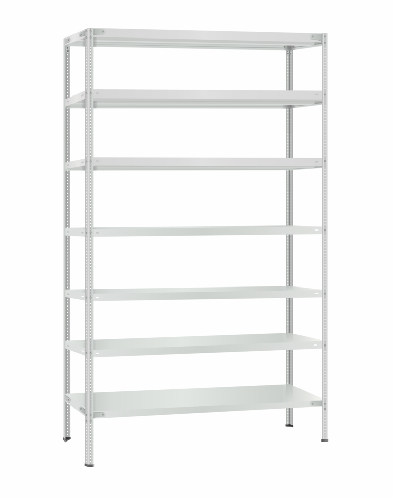 Стеллаж металлический Титан МС-500 2400х1200х400 7 полок Стеллаж металлический Титан МС-500 2400х1200х400 7 полок