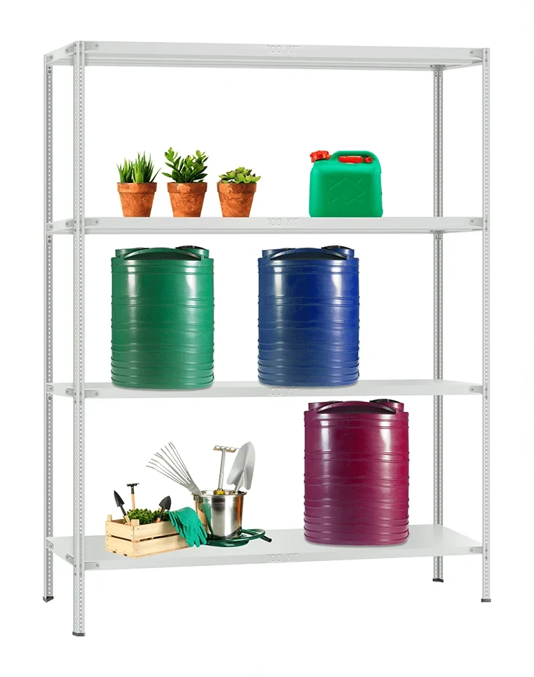 Стеллаж металлический Титан МС-900 2300x1000x600 4 полки Стеллаж металлический Титан МС-900 2300x1000x600 4 полки